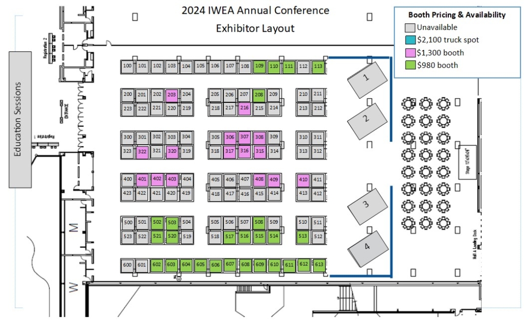 2024 Booth Pre Registration Indiana WEA Wastewater Education   BoothLayout Web 1030x630 